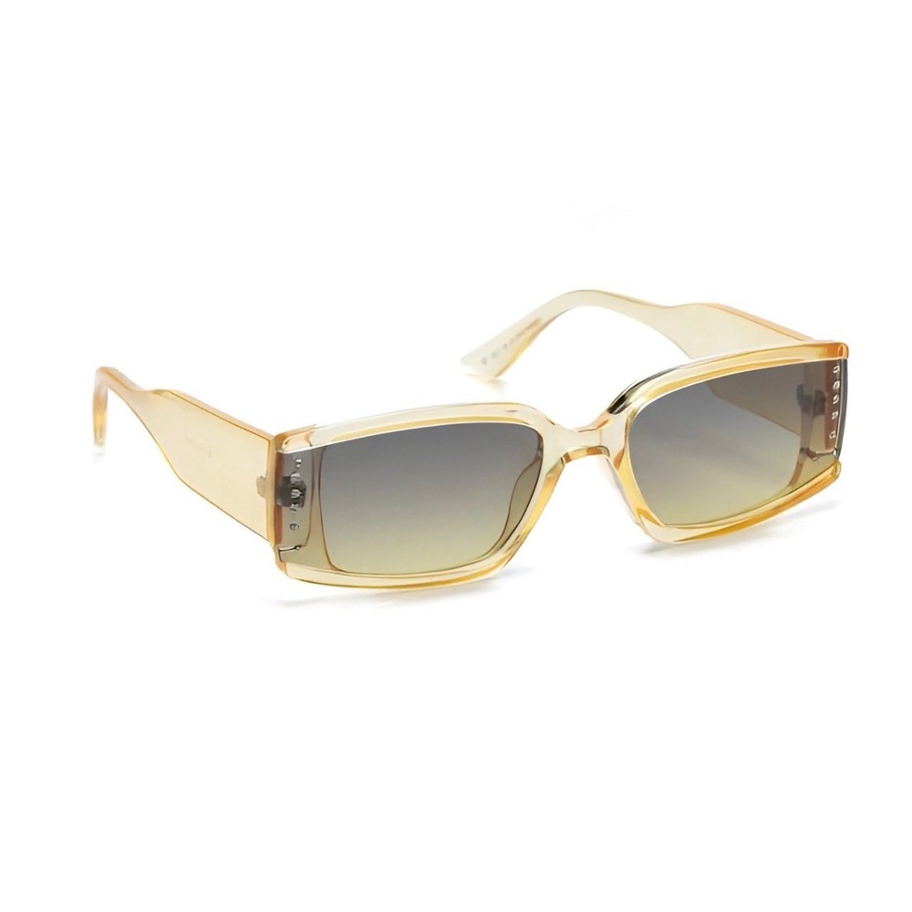 Womens Square Sunglasses Honey Amber Gradient Lens Lady's Eyewear Lentes Gafas - Picture 5 of 9